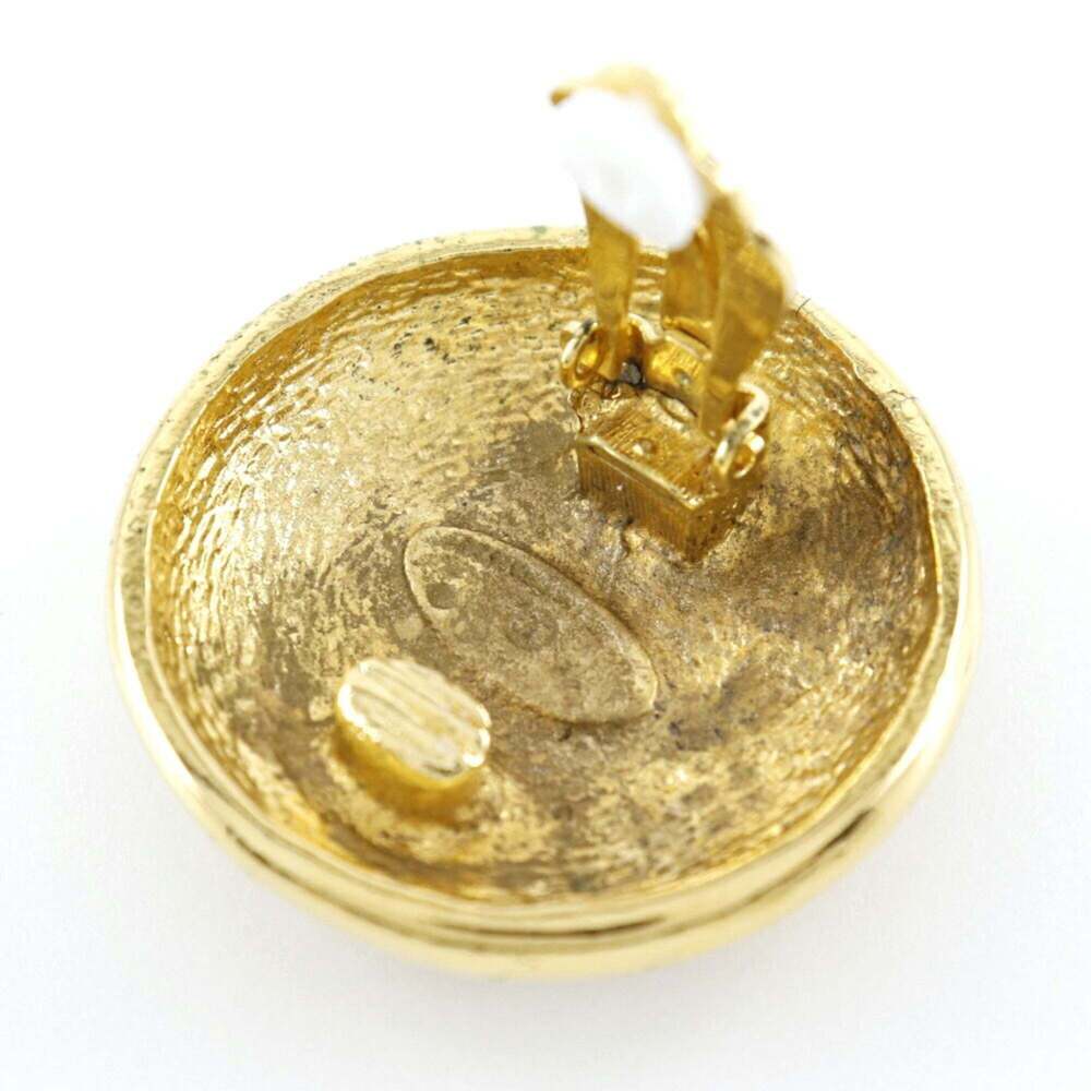 CHANEL Gold Logo Earrings - Picture 7 of 8